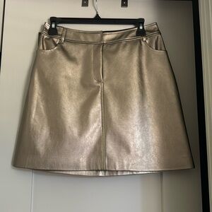 Gold Metallic Skirt NWT
